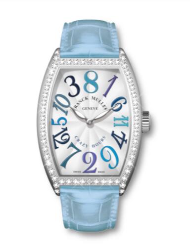 Franck Muller Cintrée Curvex Crazy Hours Replica Watch Crazy Hours II Pastels Asia Exclusive 5850 CH II BLUE D 1R AC